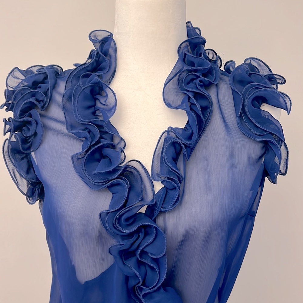 Daisy Royal blue blouse - Picture 3 of 4